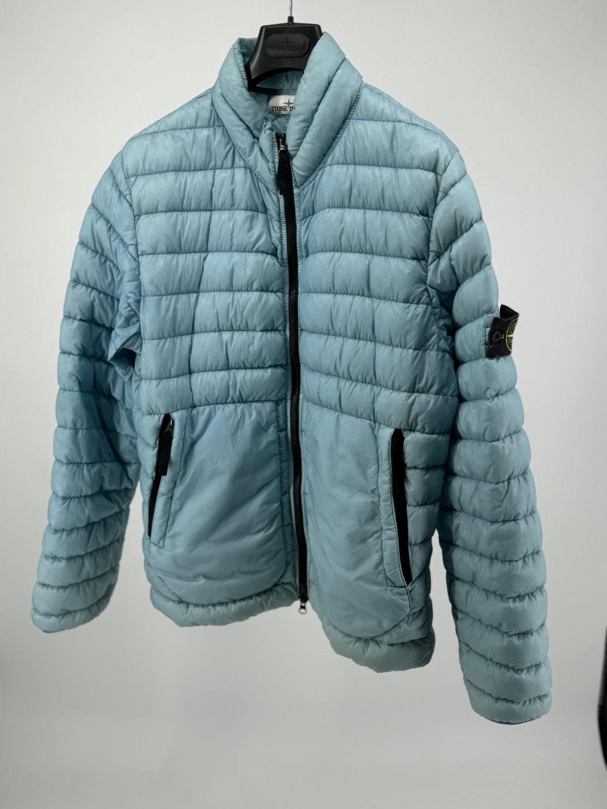 Stone Island Garmend Dyed Micro - Maat Large, Maat 52/54 (L), Stone, Blauw, Ophalen of Verzenden