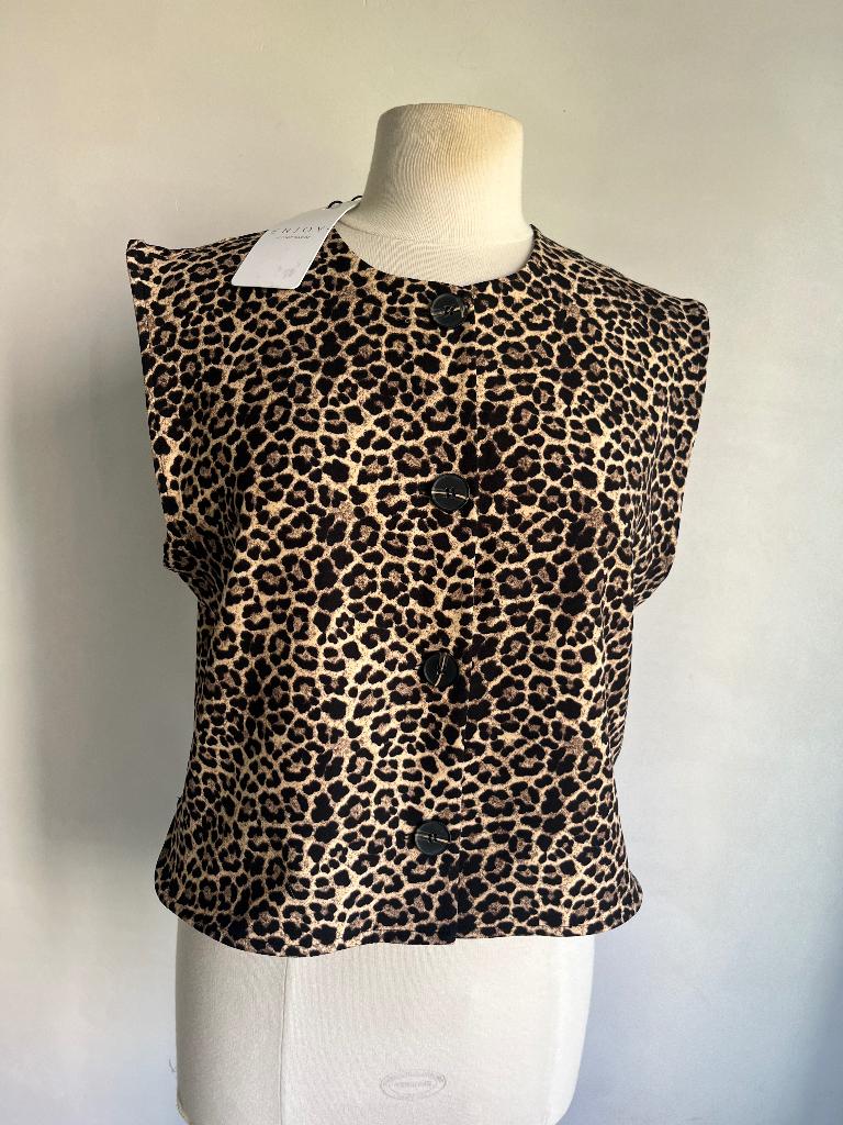 enjoy gilet maat L panter nieuw, Bruin, Verzenden, Maat 42/44 (L), Enjoy