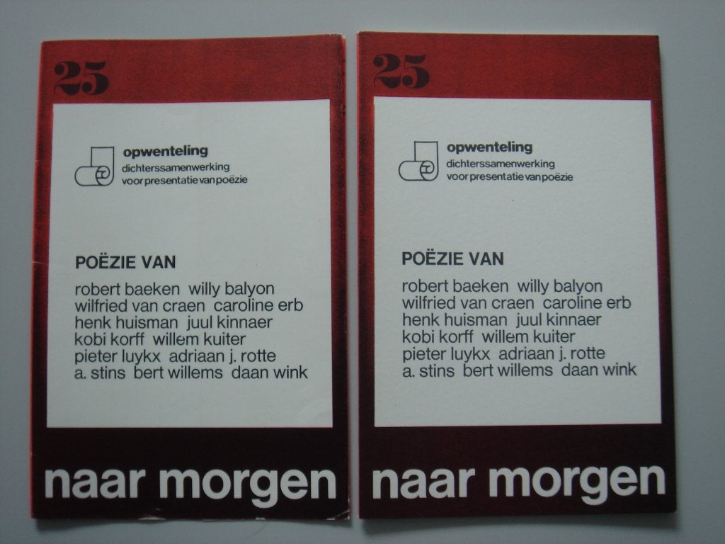 Naar Morgen nr 25, Ophalen of Verzenden, Zo goed als nieuw, Diverse auteurs, Meerdere auteurs