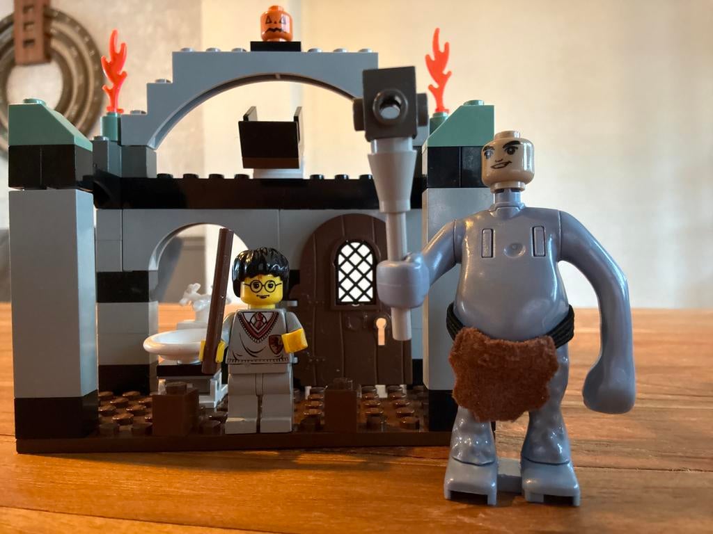 Lego Harry Potter set met Harry, trol 4712 steen der wijzen, Inclusief minifiguren, Gebruikt, Lego, Harry Potter