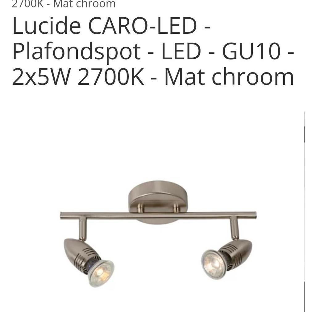 Nieuwe plavondspots Mat chroom, Ophalen of Verzenden, Nieuw, Metaal of Aluminium