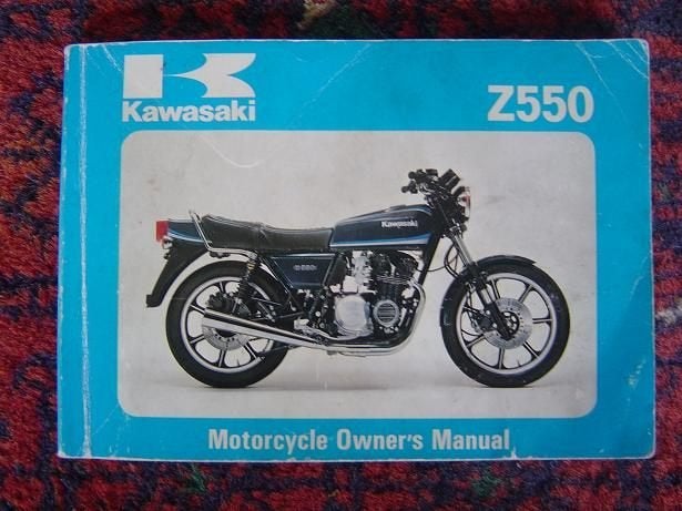 Kawasaki Z550 1980 motorcycle owner's manual Z550-B2, Ophalen of Verzenden, Kawasaki