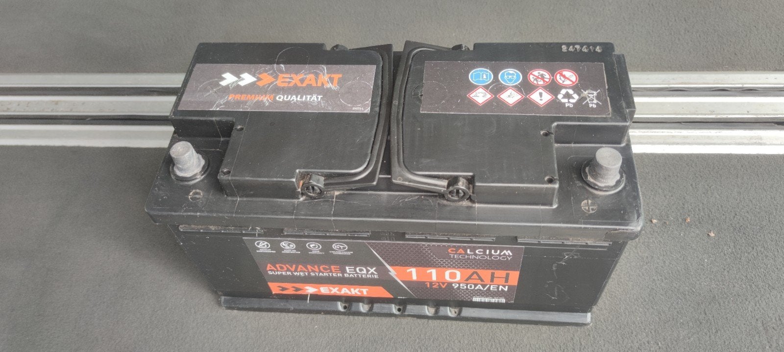 Exakt Advance EQX 110AH 12V Auto Start accu, Auto-onderdelen, Accu's en Toebehoren, Ophalen, Gebruikt, Universele onderdelen