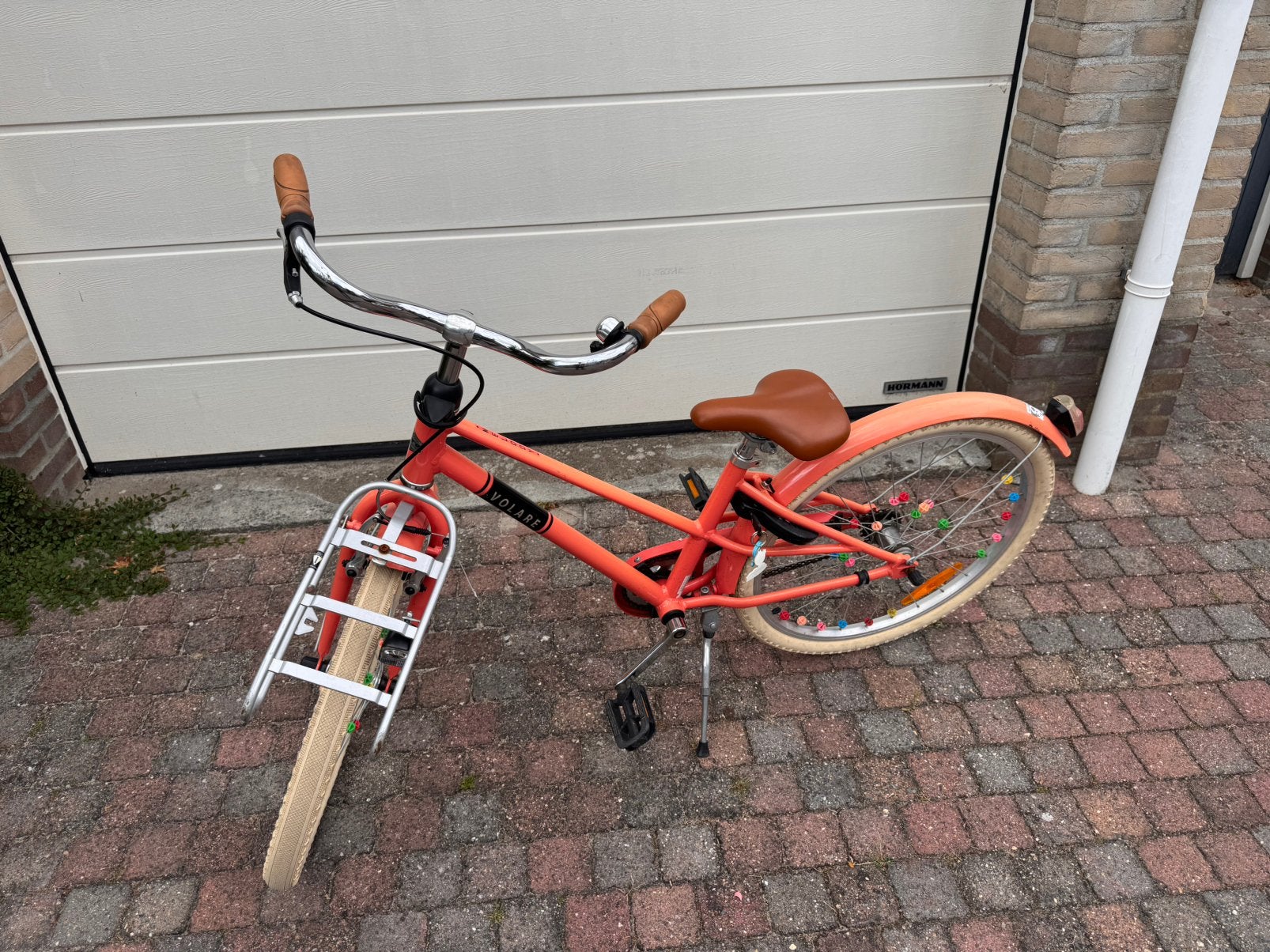 Nette meisjefiets te koop 24 inch, Ophalen, Terugtraprem, Handrem, Gebruikt