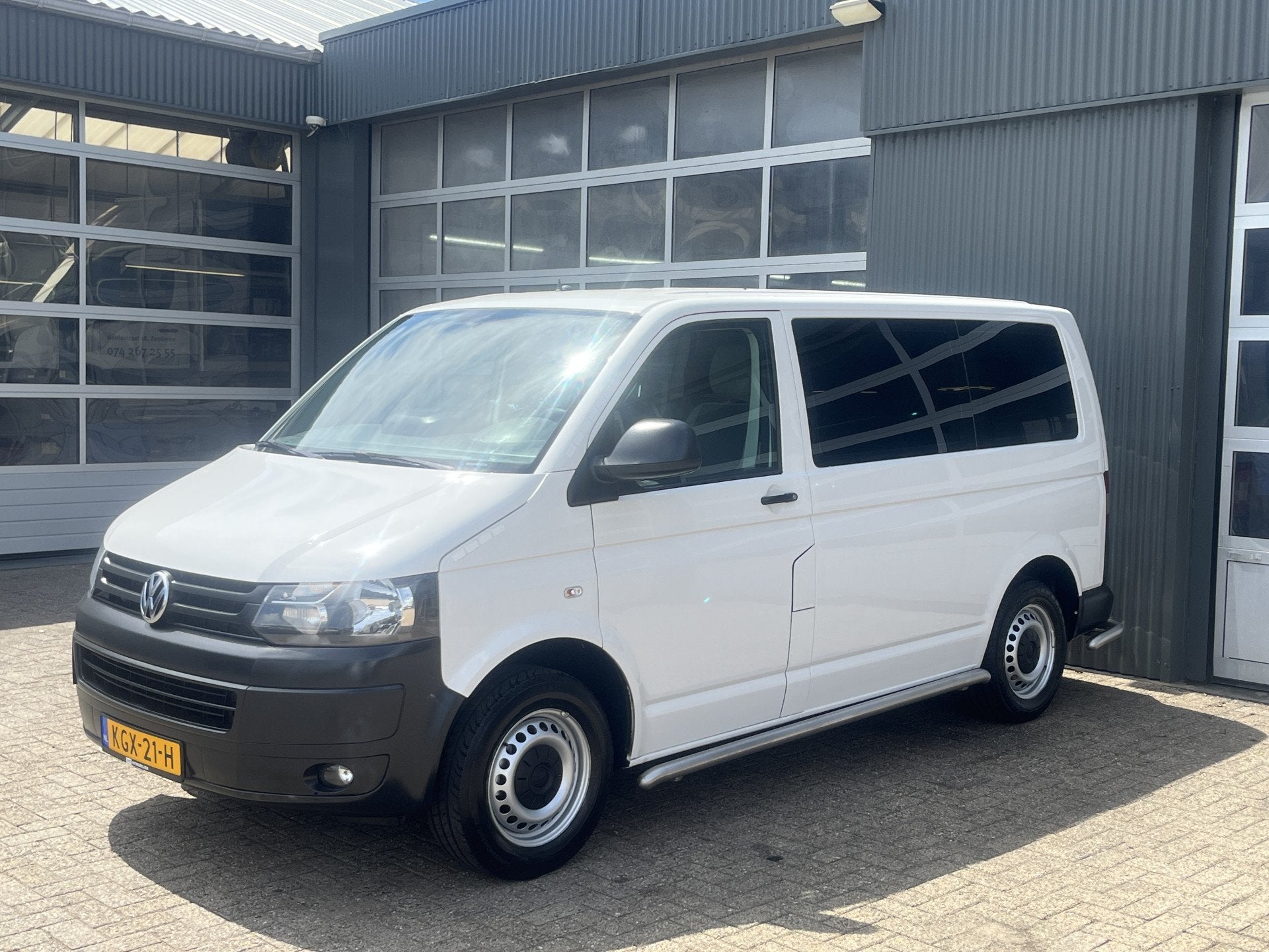 Volkswagen Transporter Kombi 2.0 TDI L1H1 140pk DSG Automaat, Euro 5, Stof, Gebruikt, Zwart