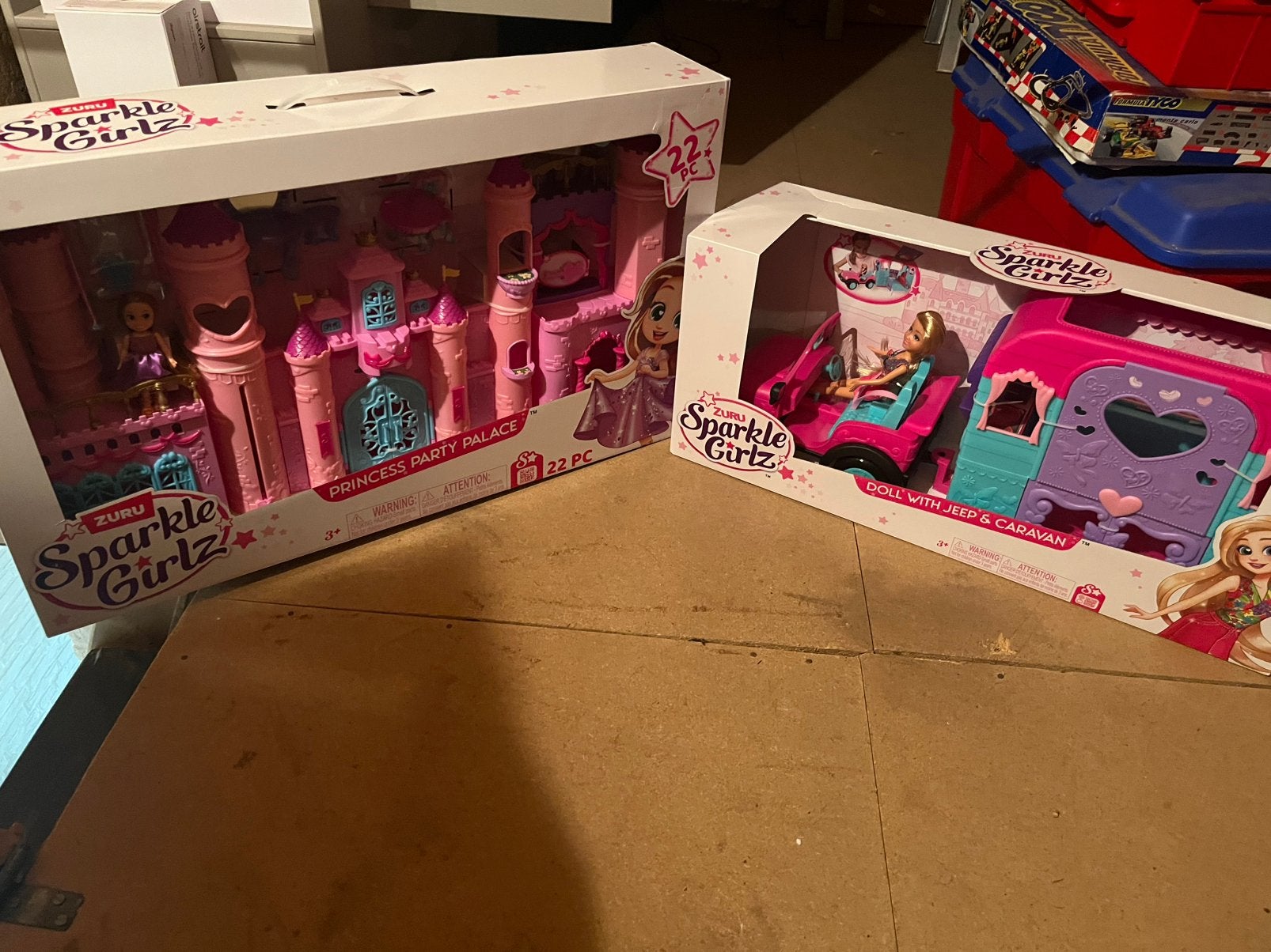Zuru Sparkle Girlz Kasteel & Jeep met Caravan - Nieuw!, Ophalen, Nieuw, Overige typen