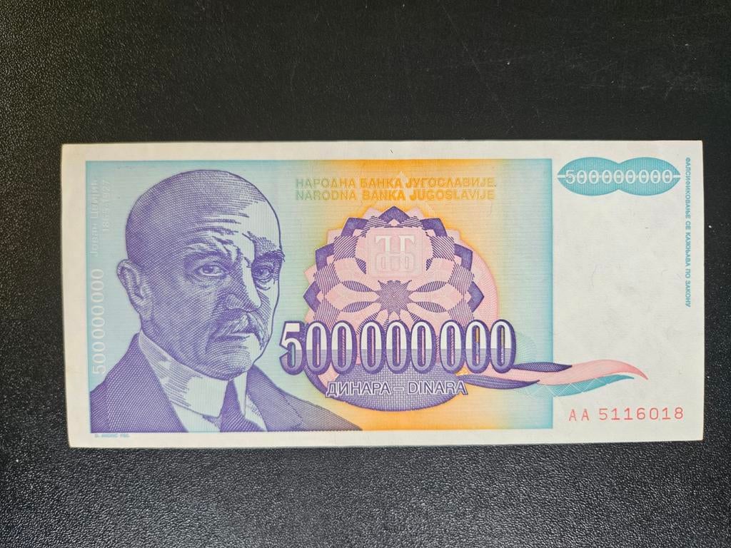 Joegoslavië pick 134a 1993 zf++, Ophalen of Verzenden, Joegoslavië, Los biljet