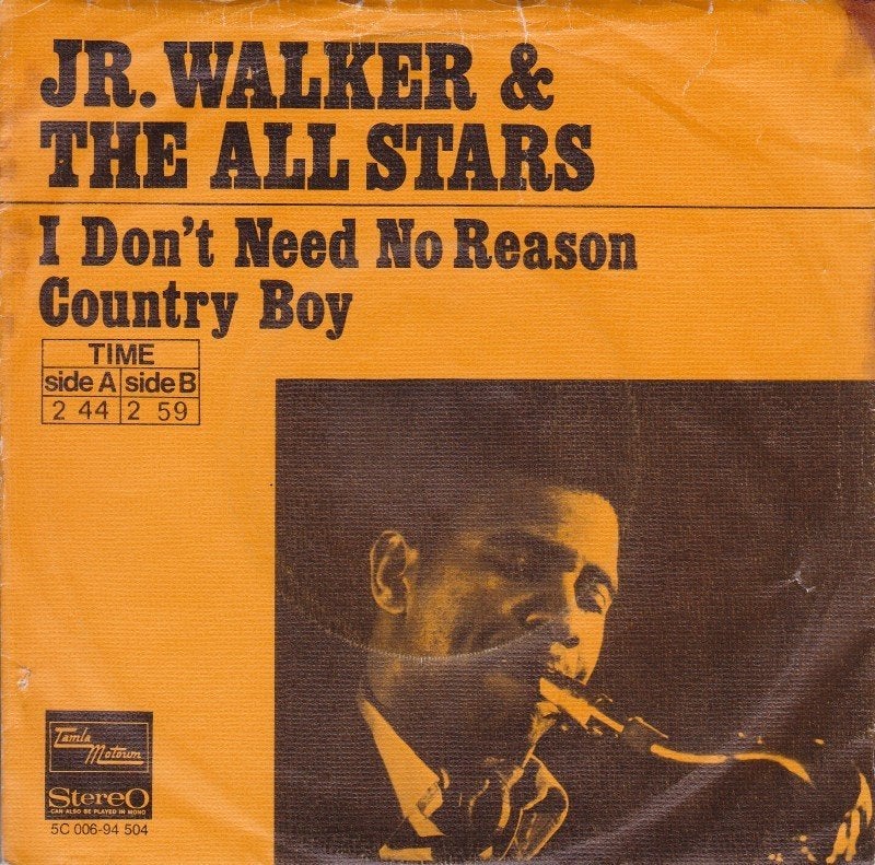 Jr.Walker & the All Stars - I Don't Need a Reason (Single), Fotohoes, Ophalen of Verzenden, Gebruikt, R&B en Soul
