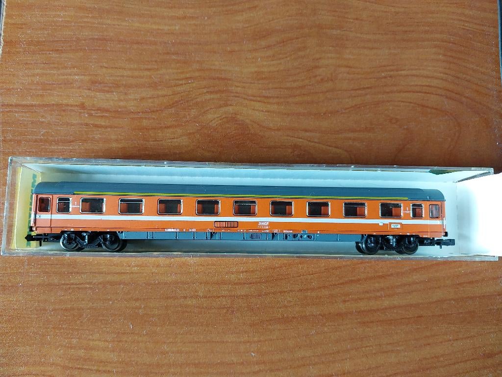 Minitrix 3105 SNCF eerste klasse rijtuig N spoor, Gebruikt, Gelijkstroom of Wisselstroom, Trix, Wagon
