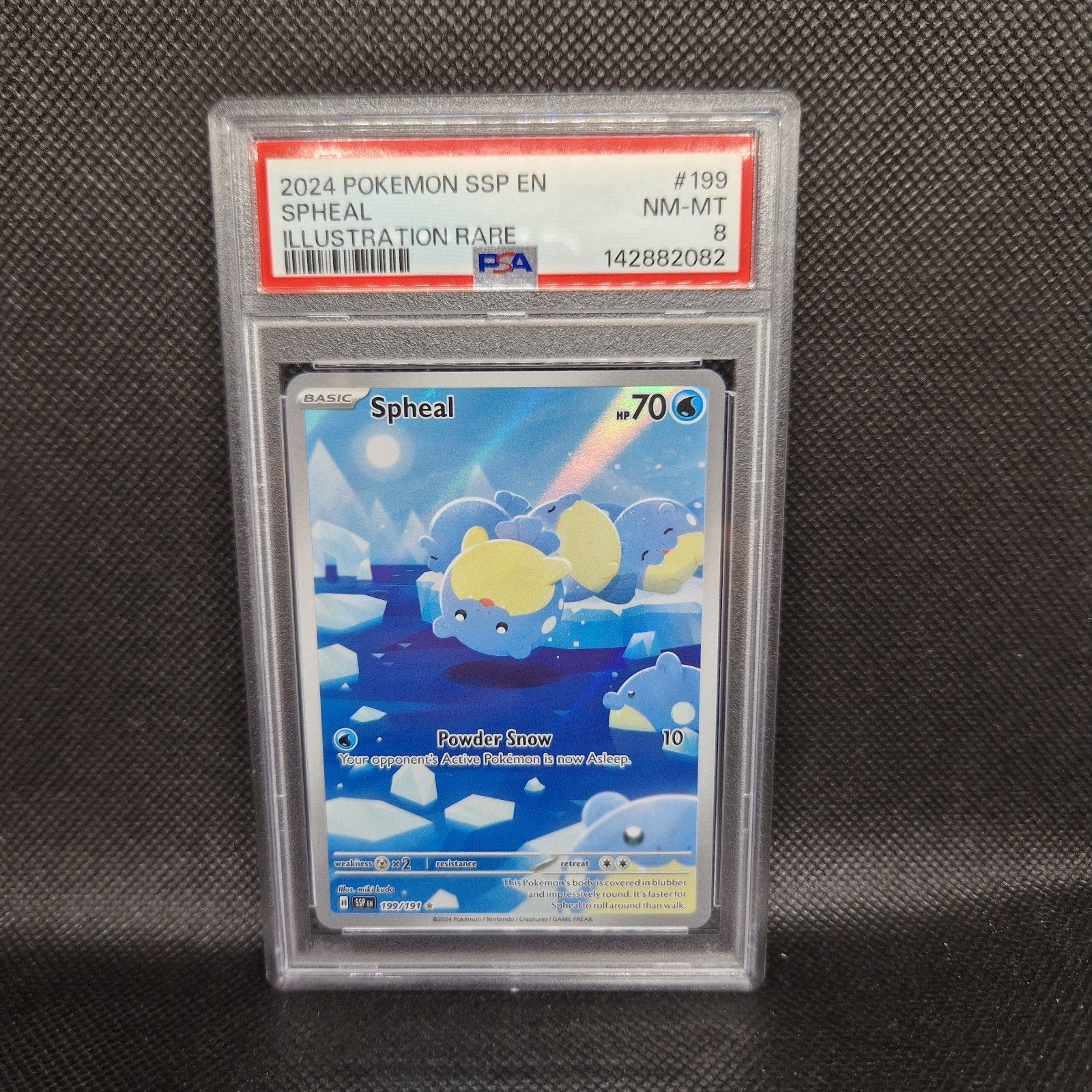 Spheal Illustration Rare SSP EN PSA 8, Ophalen of Verzenden, Zo goed als nieuw