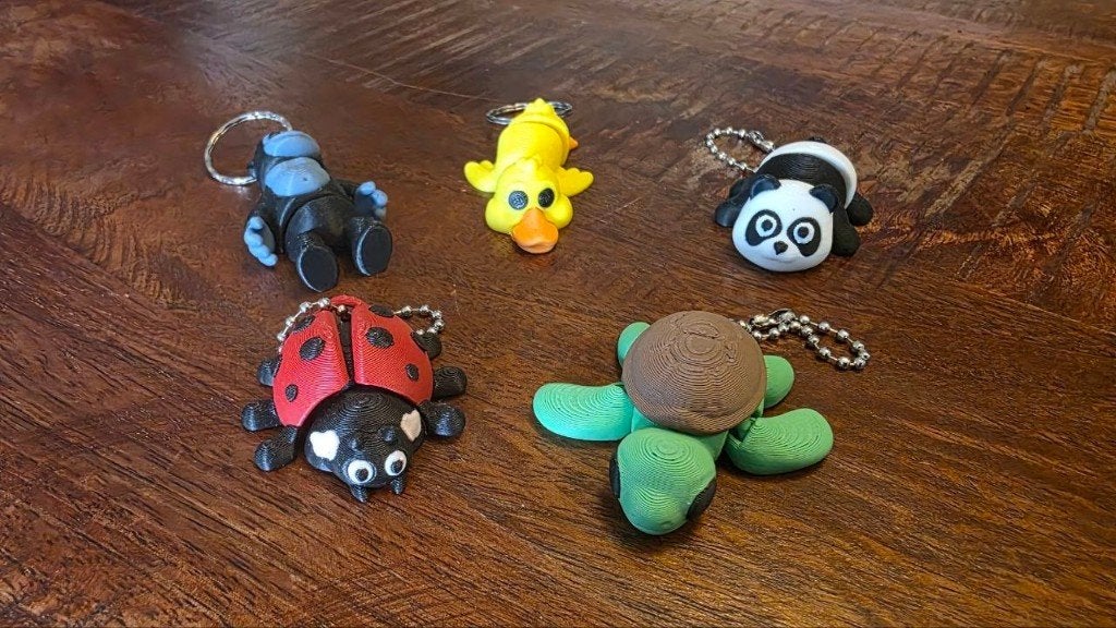Schattige Dieren Sleutelhangers (3D Print) – Los of als Set!, Verzenden, Dieren, Nieuw, Meerkleurig
