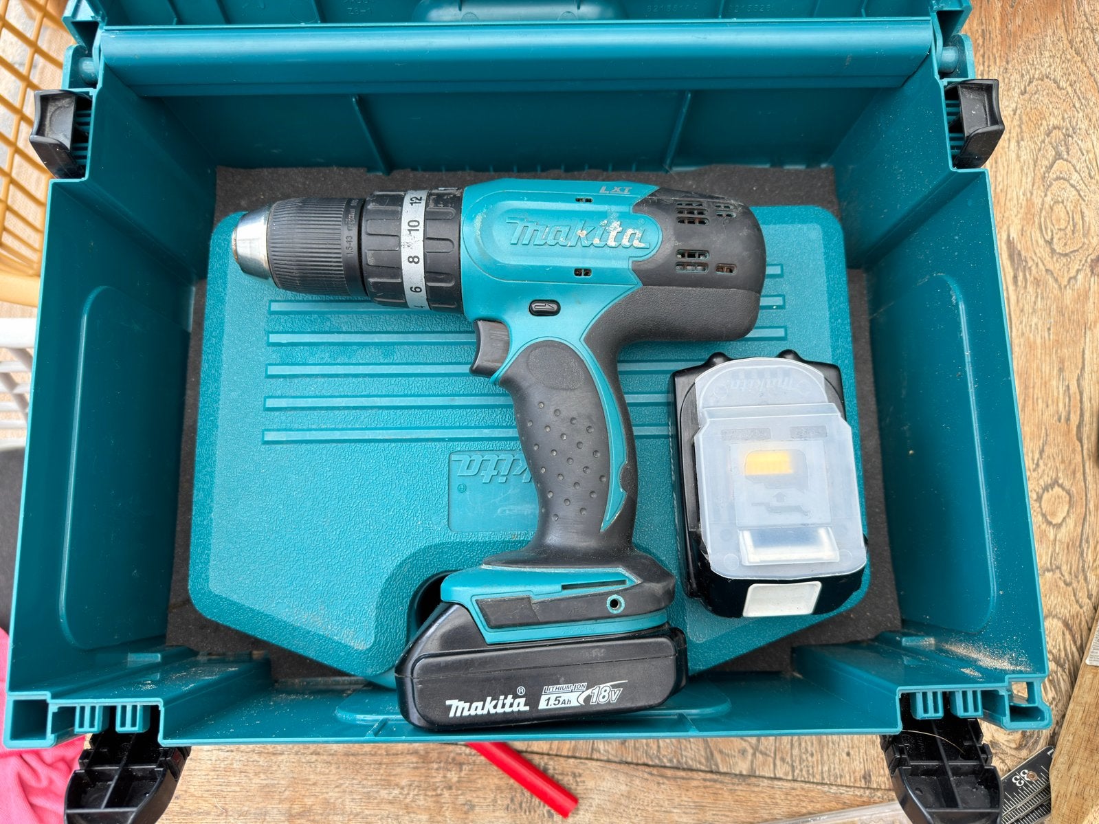 Makita schroef (klopboor) DHP453, Ophalen of Verzenden, Zo goed als nieuw, Boor- en Schroefmachine