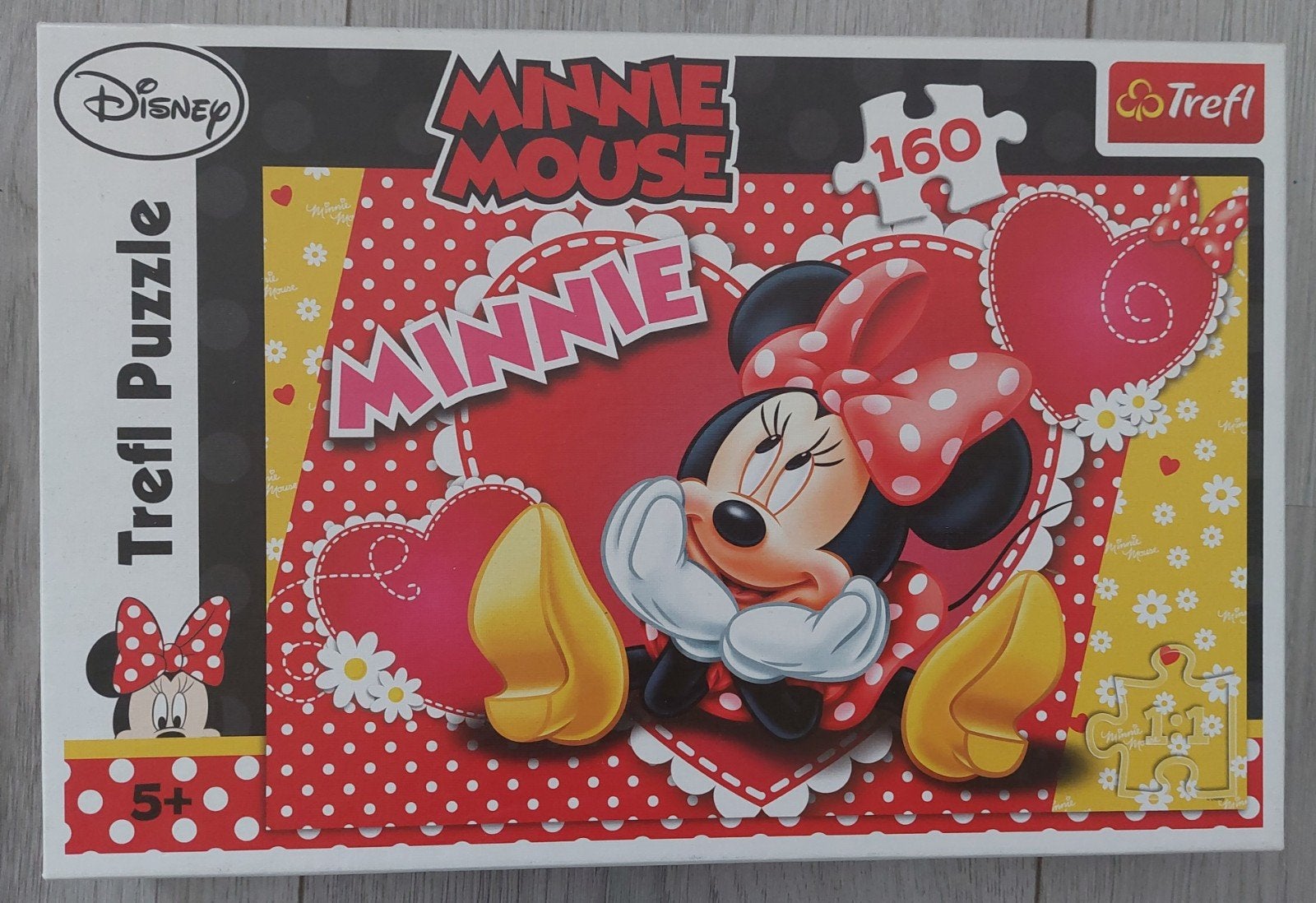 Disney Minnie Mouse Trefl Legpuzzel 160 stukjes, Ophalen of Verzenden, 10 tot 50 stukjes, Gebruikt, 6 jaar of ouder