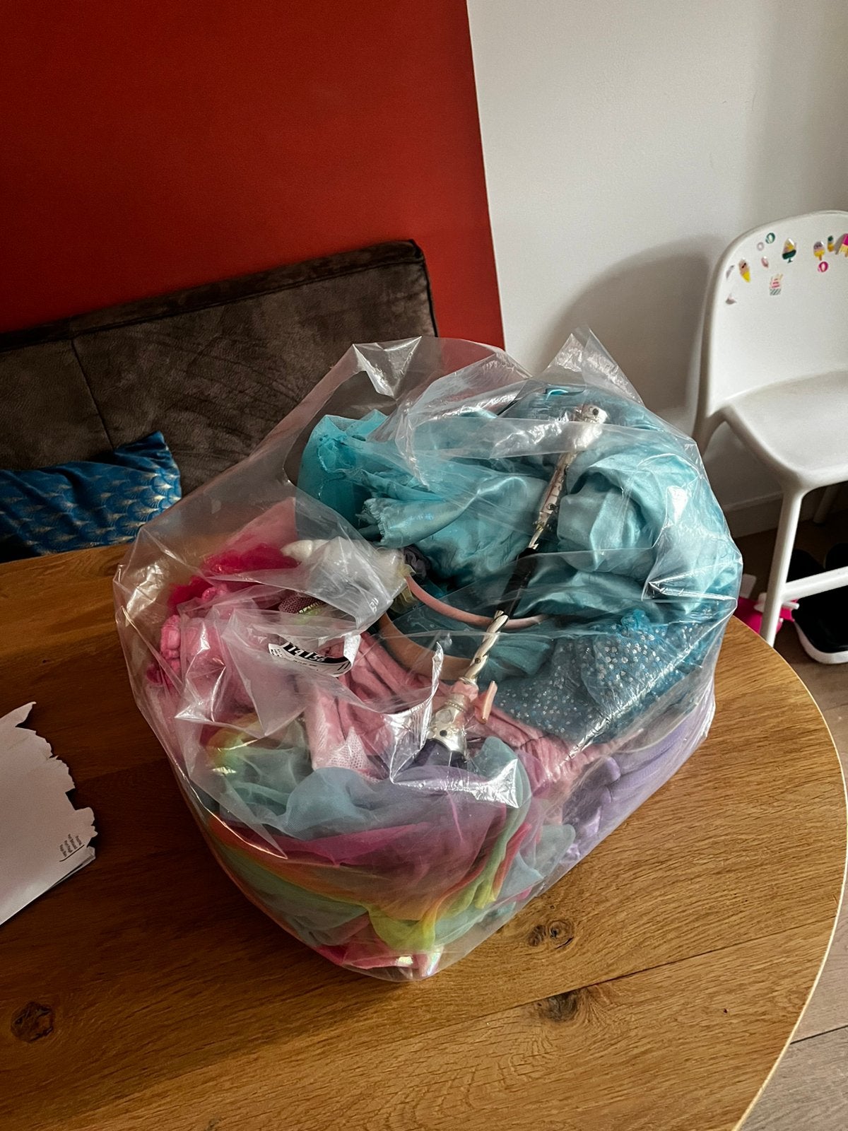 Gratis tas vol meisjes verkleedspullen, Ophalen, Zo goed als nieuw
