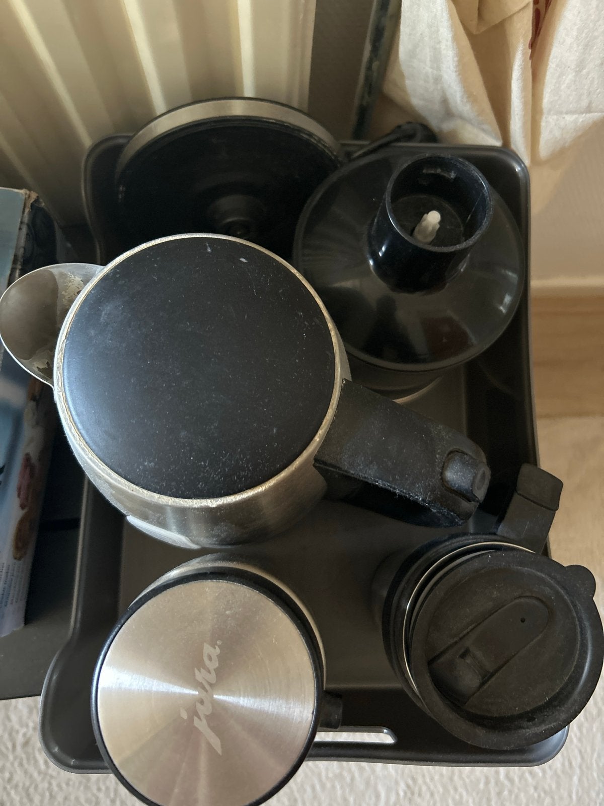 Inventum waterkoker en Jura melkopschuimer, Witgoed en Apparatuur, Waterkokers, 1 tot 2 liter, Ophalen of Verzenden, Gebruikt