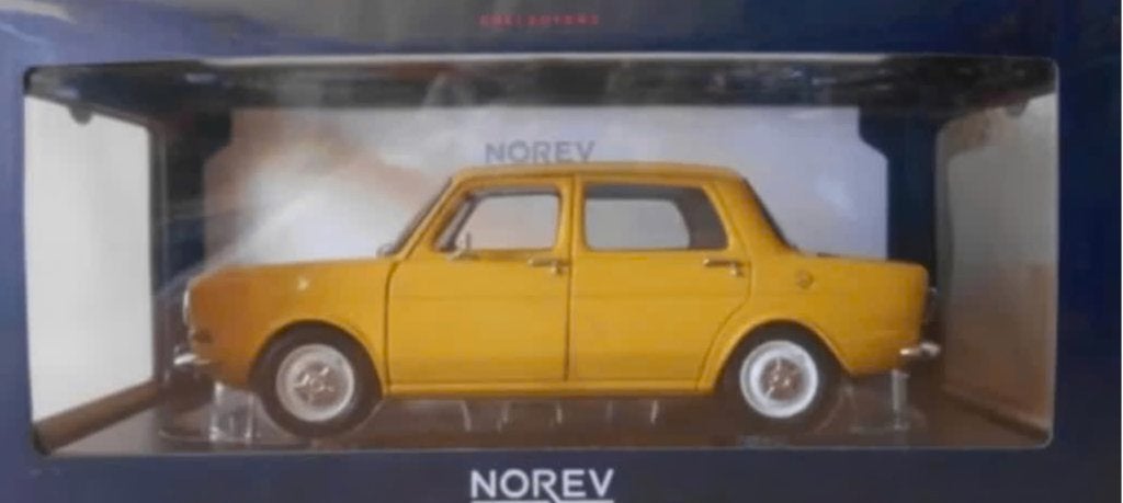 Simca 1000 LS 1974 Maya Geel schaal 1/18 NOREV ref. 185714, Verzenden, Nieuw, Auto, Norev