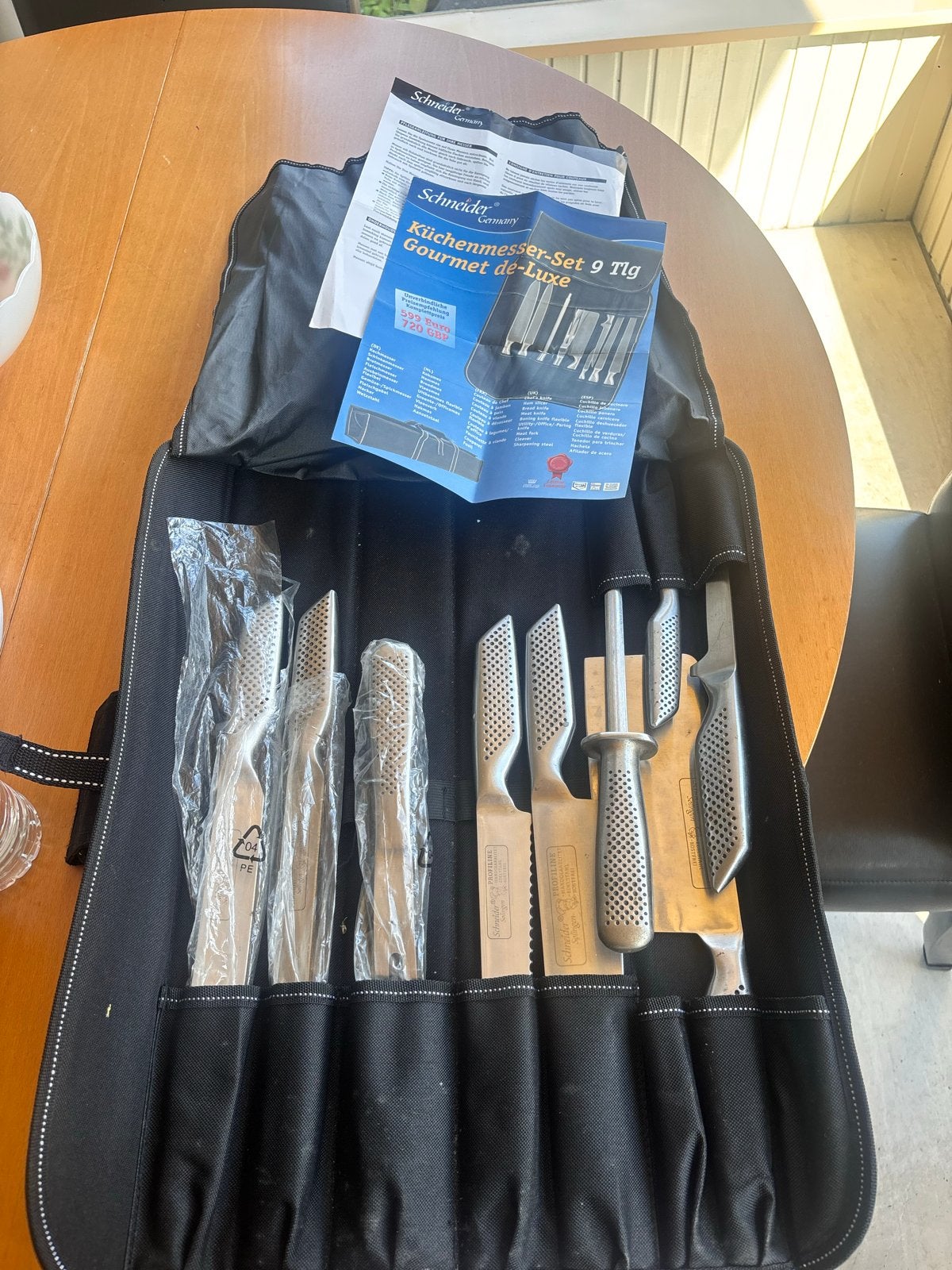 Schneider Germany Messenset 9-delig Gourmet de Luxe, Overige typen, Ophalen of Verzenden, Metaal, Overige merken