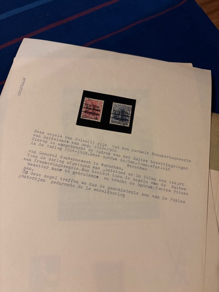 Bijzondere postzegels met opdrukken uit diverse landen, Postzegels en Munten, Ophalen of Verzenden, T/m 1940, Gestempeld