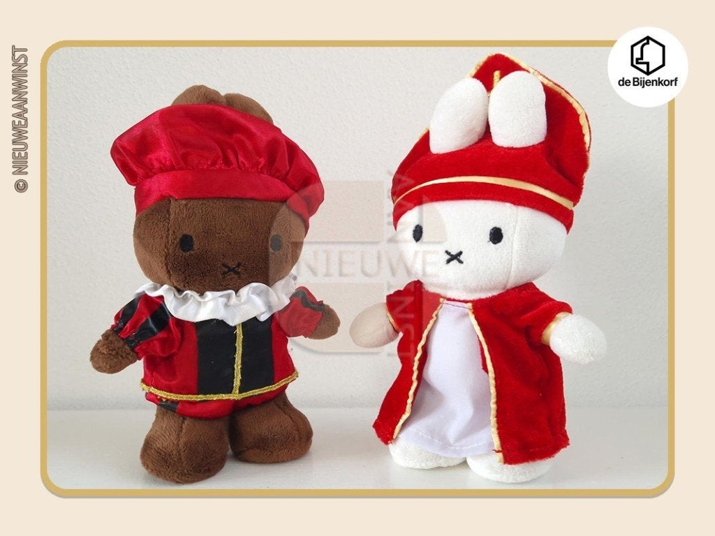 Nijntje / Nina Sint en Piet knuffels / poppen Bijenkorf 23cm, Verzenden, Zo goed als nieuw