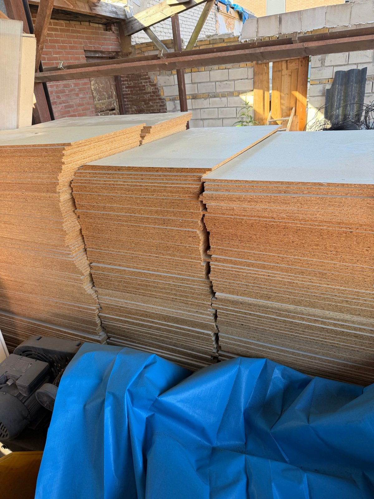 Gratis houten gelamineerd platen (300 stuks), Doe-het-zelf en Verbouw, Hout en Planken, Gebruikt, Minder dan 25 mm, Overige typen