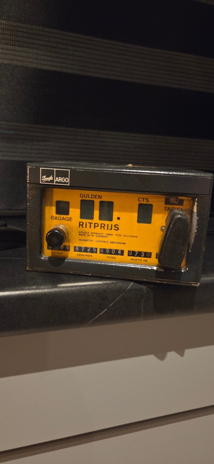 antieke taximeter, Ophalen of Verzenden, Gebruikt, Overige soorten, Overige typen