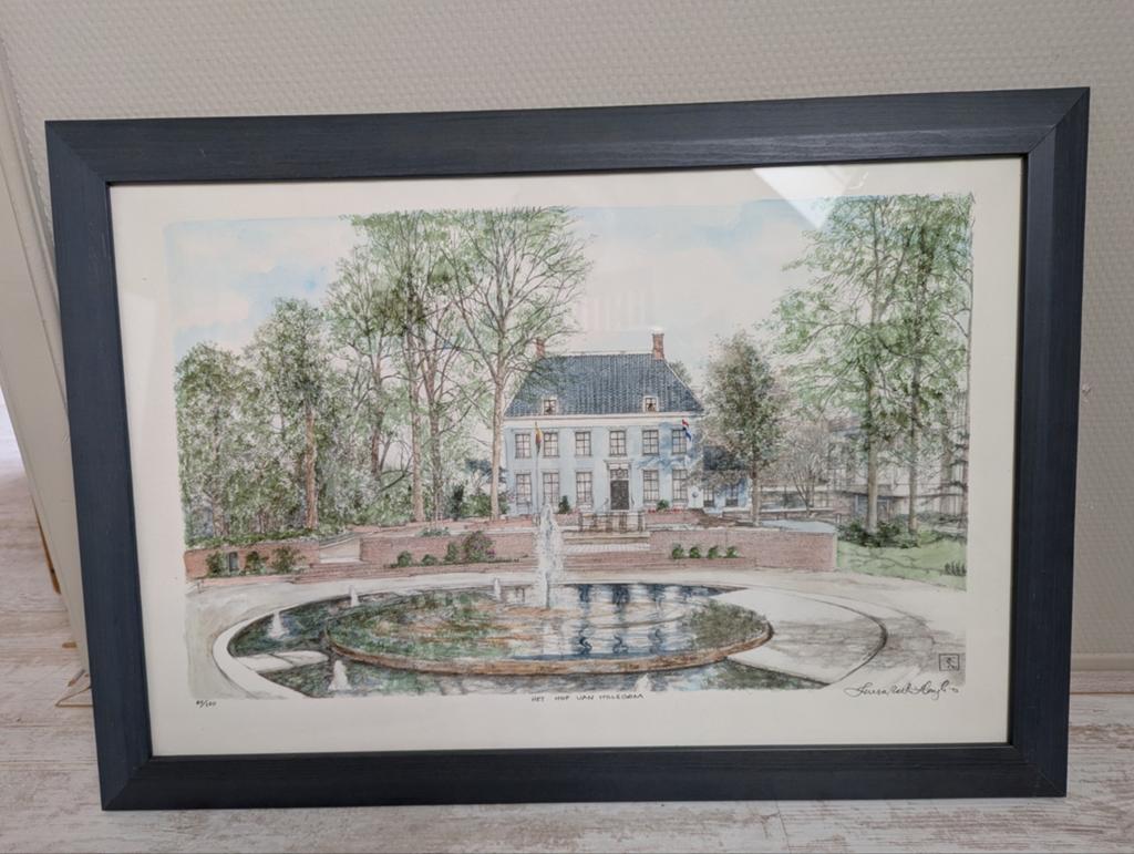 Het hof van Hillegom van Teresa Beth Hough, Antiek en Kunst, Kunst | Schilderijen | Klassiek, Ophalen of Verzenden