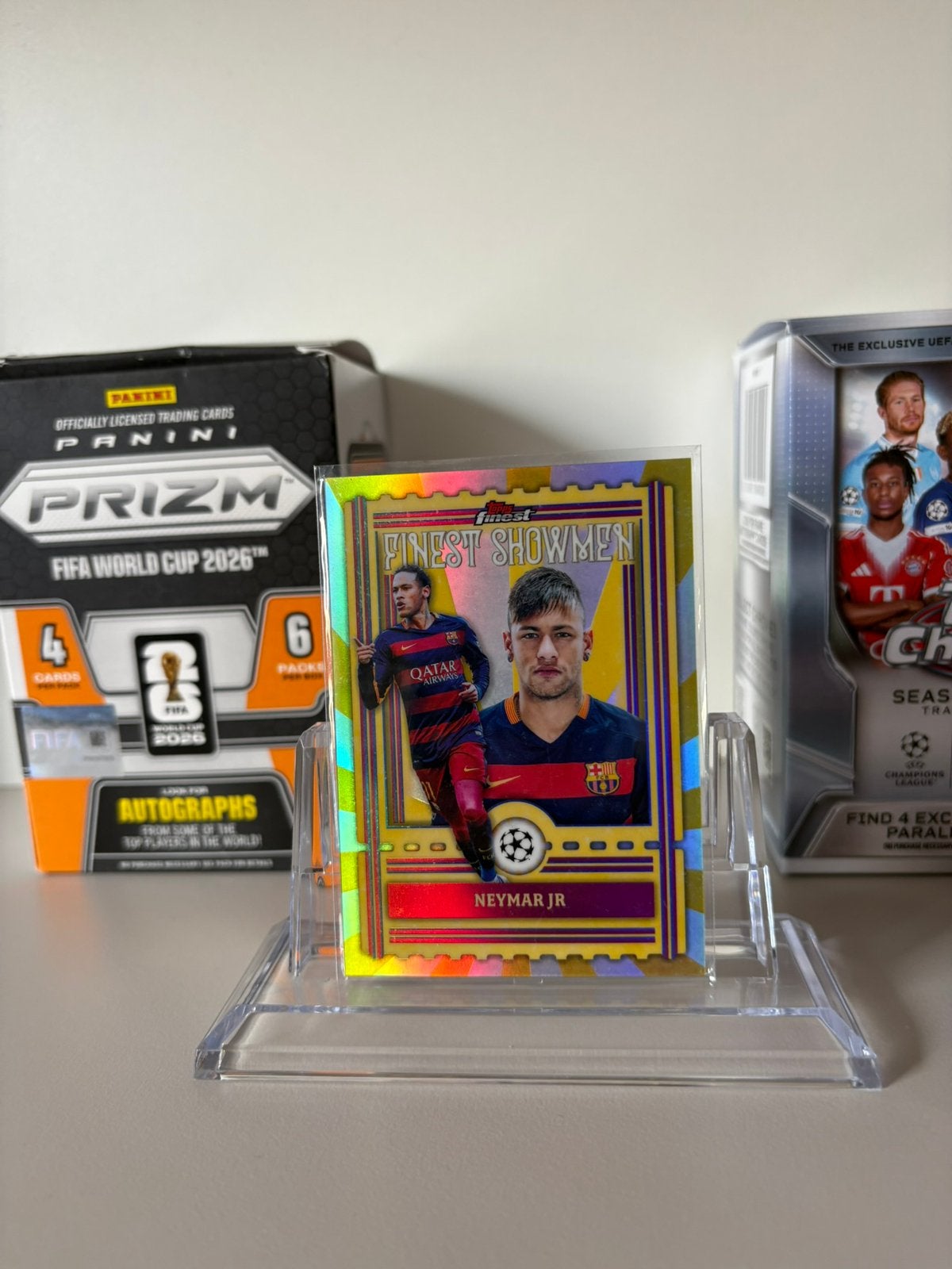 Neymar Jr Showmen Topps Finest UEFA 2025/26, Ophalen of Verzenden, Zo goed als nieuw