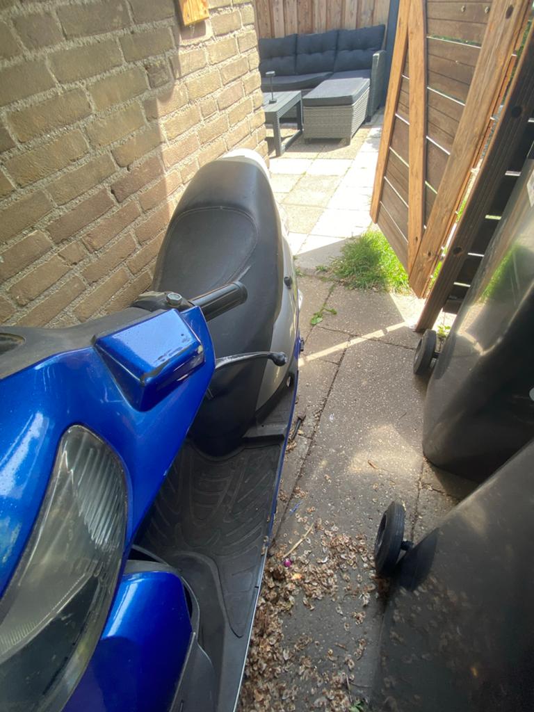 Peugeot V-Clic Blauw Kenteken, Fietsen en Brommers, Scooters | Peugeot, Ophalen, Gebruikt, Overige modellen, Benzine