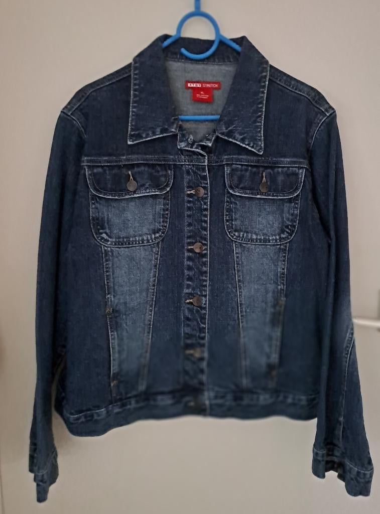 Dames Spijker Jack Stretch XL, Ophalen of Verzenden, Zo goed als nieuw, Maat 46/48 (XL) of groter, Blauw