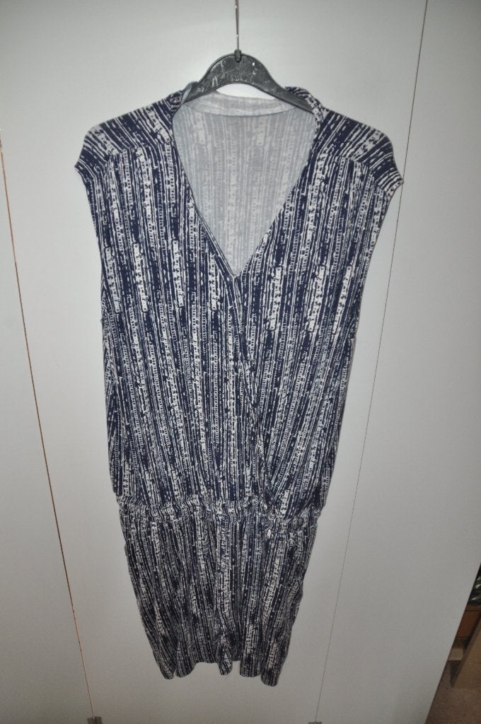 TUW63 Jumpsuite Laura di Sarpi Blauw wit maat 46, Ophalen of Verzenden, Zo goed als nieuw, Blauw, Shirt of Top