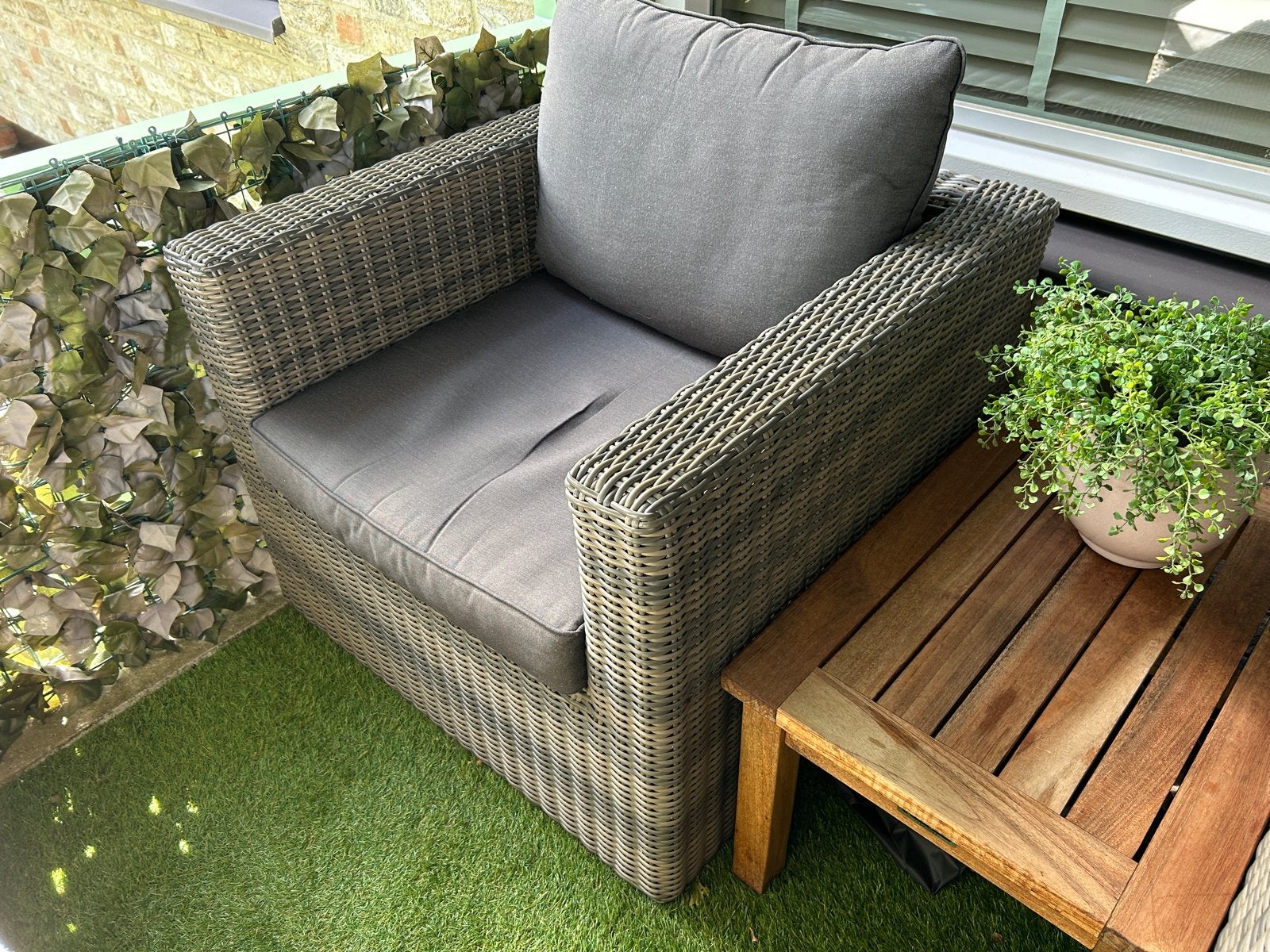 Zo goed als nieuwe tuinstoelen met kussens, Tuin en Terras, Tuinstoelen, Ophalen, Zo goed als nieuw, Kunststof