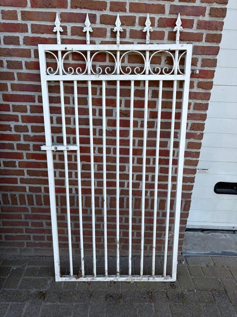 Smeedijzeren poort (ongeveer 100 cm breed), Ophalen, Gebruikt, IJzer, Sierhekwerk