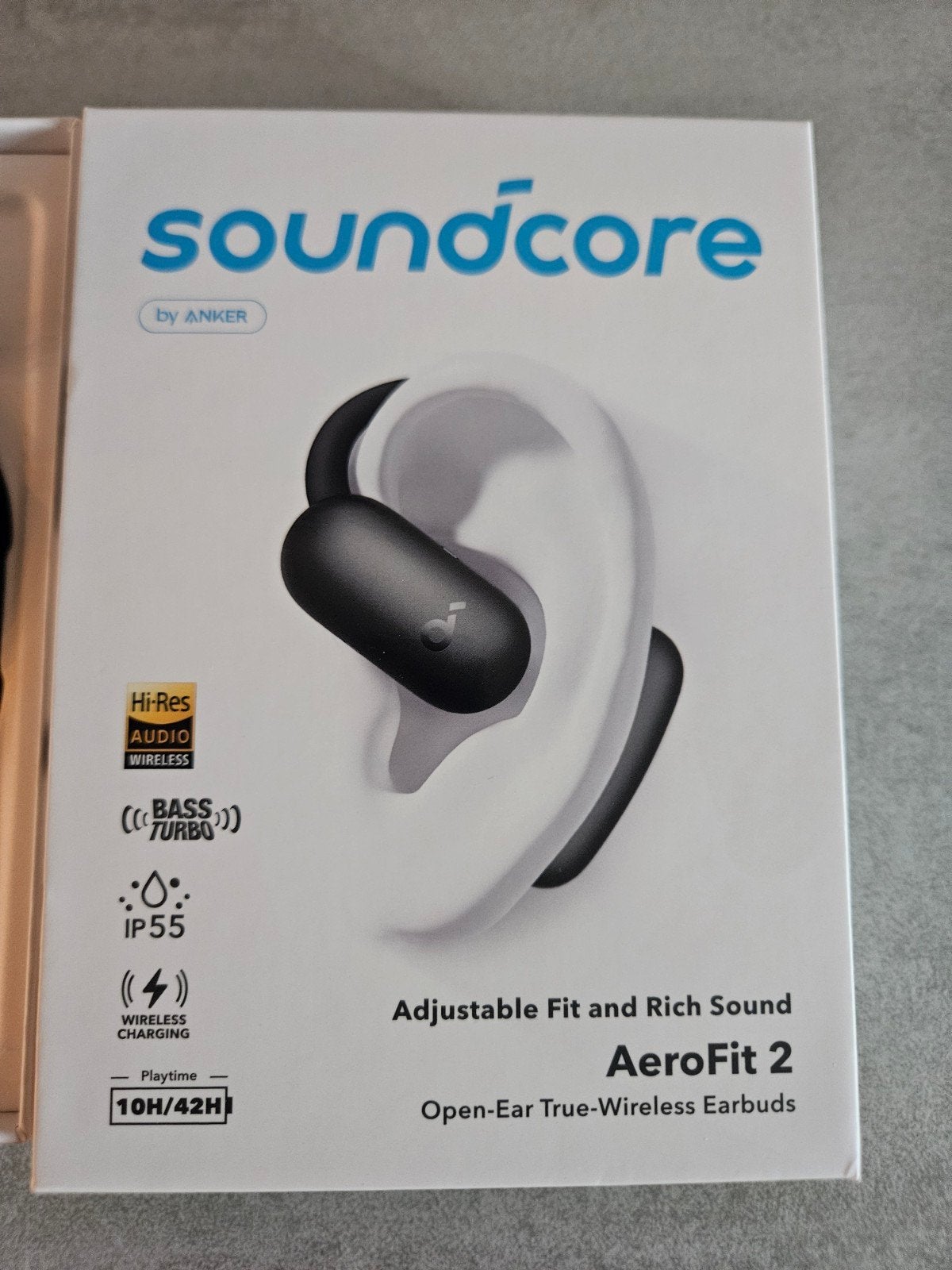Soundcore by Anker AeroFit 2 Open-Ear True-Wireless Earbuds, Audio, Tv en Foto, Koptelefoons, Nieuw, Open-ear, Overige merken