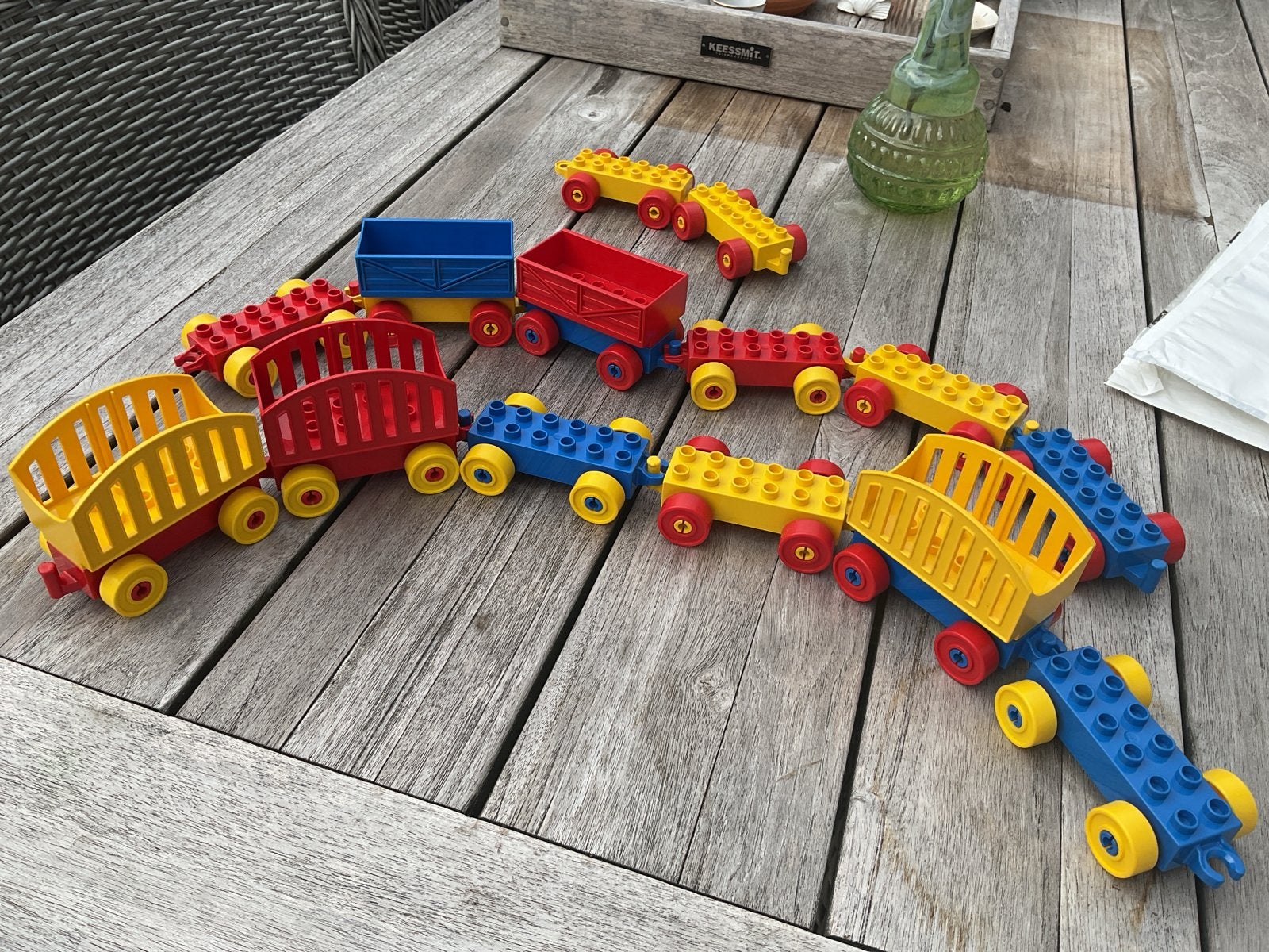 Grote setDuplo vintage wagons, Ophalen of Verzenden, Gebruikt, Duplo