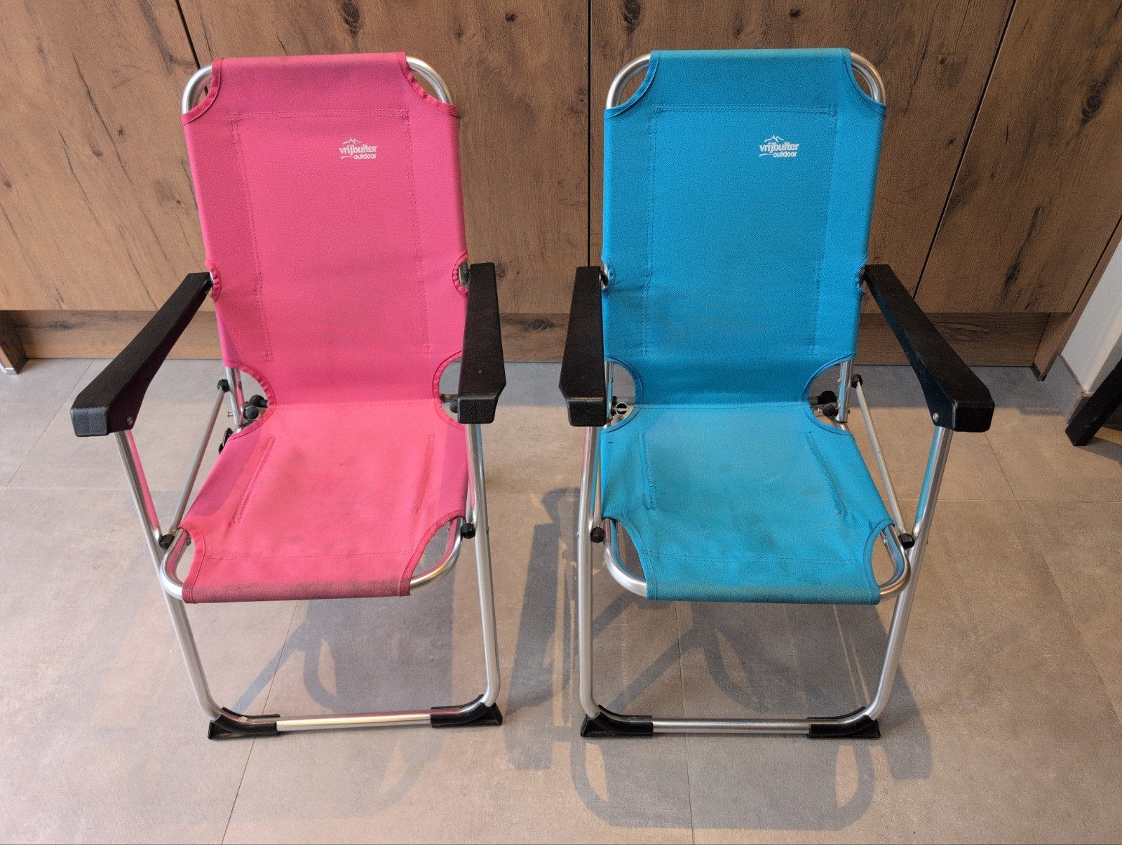 2 Vrijbuiter lichtgewicht opvouwbare campingstoelen, Caravans en Kamperen, Kampeermeubelen, Ophalen, Gebruikt, Campingstoel