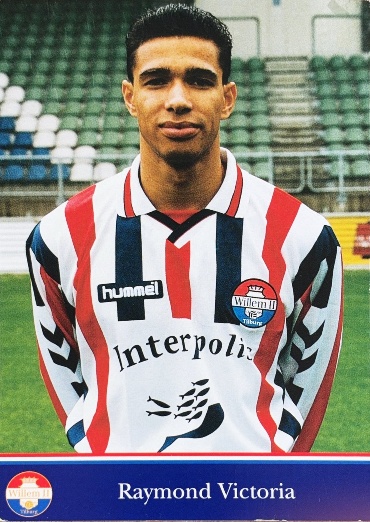 Spelerskaart Raymond Victoria - Willem II Tilburg - 98/99, Verzamelen, Verzenden, Zo goed als nieuw, Willem II, Spelerskaart