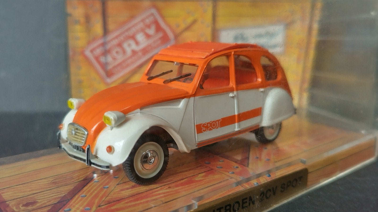 Citroen 2cv Spot 1:43 Norev Pol, Auto, Verzenden, ., Nieuw