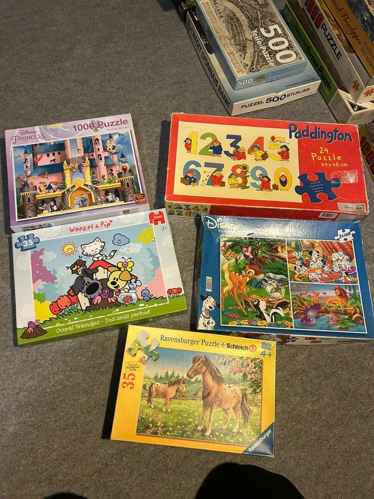 Klassieke Kinder puzzles 35 - 500 stukjes, Kinderen en Baby's, Speelgoed | Kinderpuzzels, Ophalen of Verzenden, Meer dan 50 stukjes
