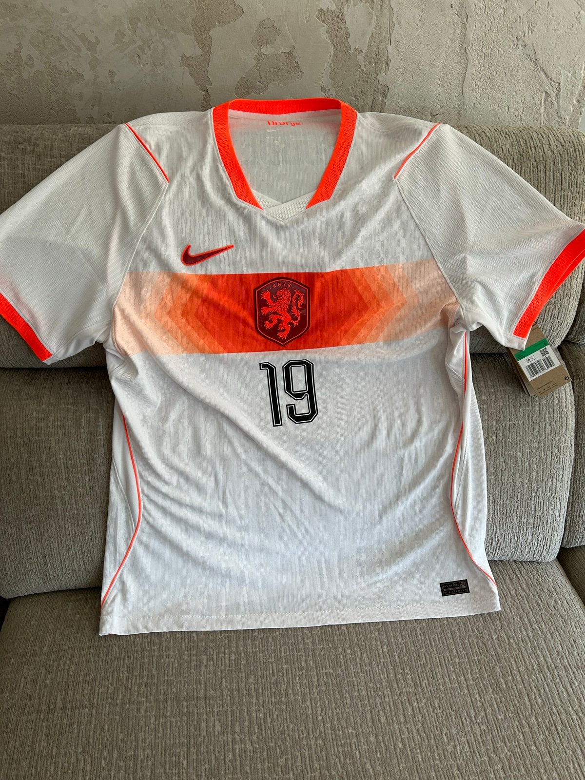 Oranje uitshirt Brobbey #19 - Nieuw met kaartjes, Maat XL, Verzenden, Nieuw, Shirt