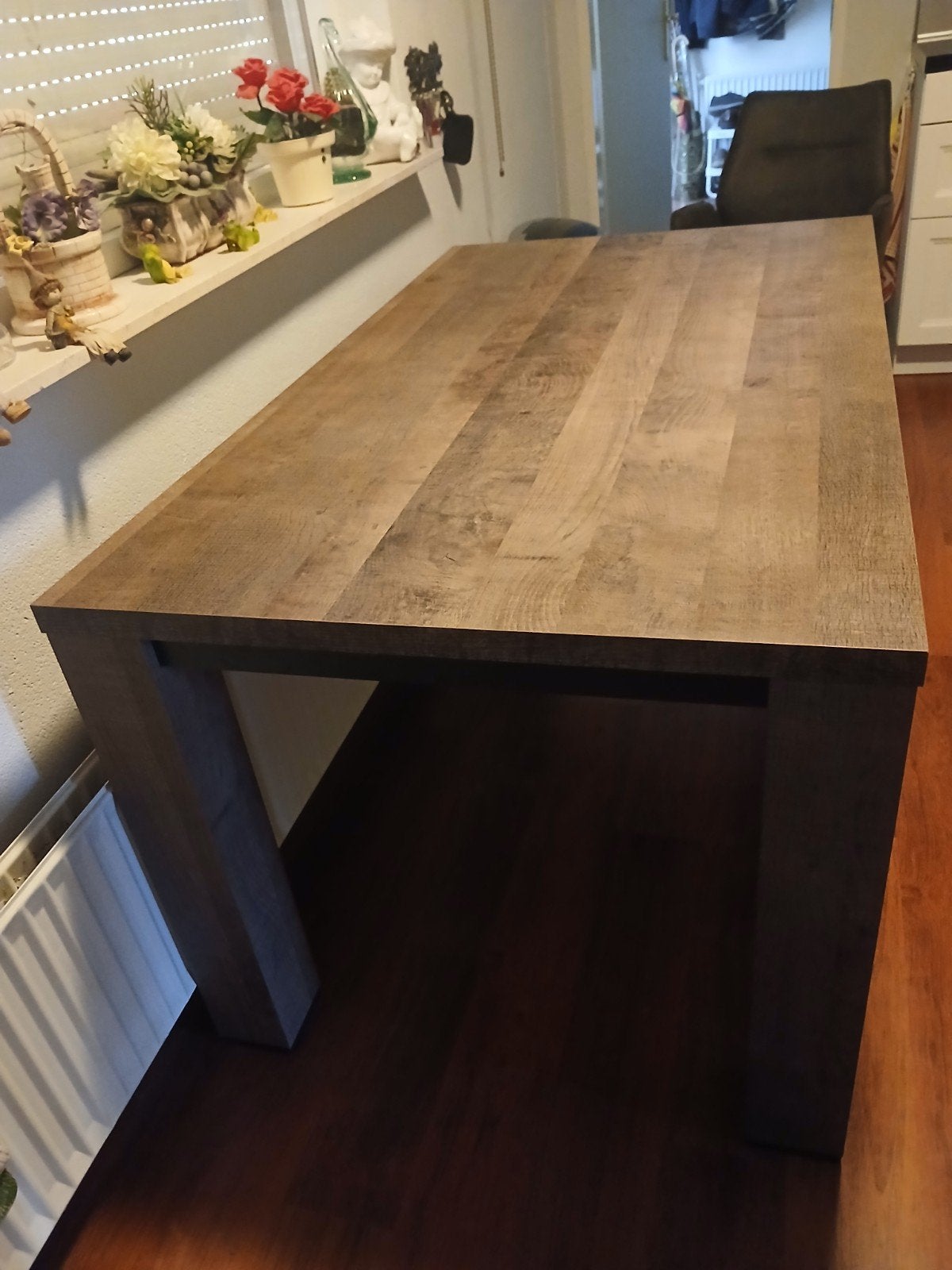 Eettafel, Huis en Inrichting, Tafels | Eettafels, Zo goed als nieuw, 50 tot 100 cm, 150 tot 200 cm, Rechthoekig, Ophalen