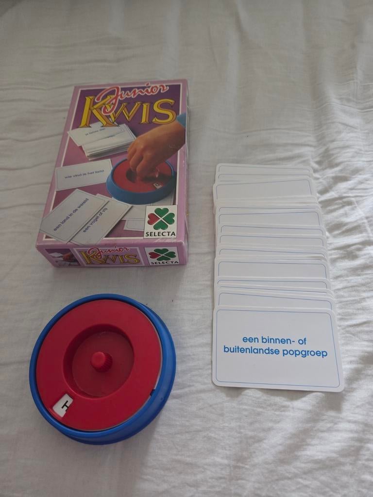 Bordspellen set: Junior Kwis, Pim Pam Pet, Woord Yahtzee, Vijf spelers of meer, Ophalen, Selecta, Jumbo, MB Spellen