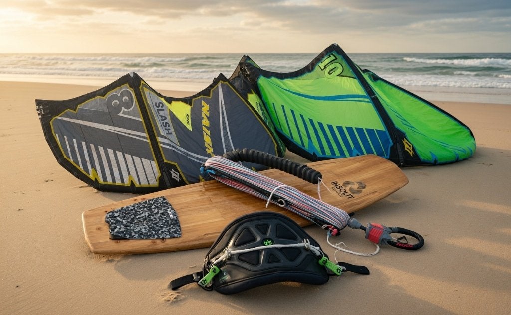 Kitesurf-set Naish Slash incl Bar, Board en trapeze, Watersport en Boten, Kitesurfen, Ophalen, Kitesurf-set, 10 m², Zo goed als nieuw