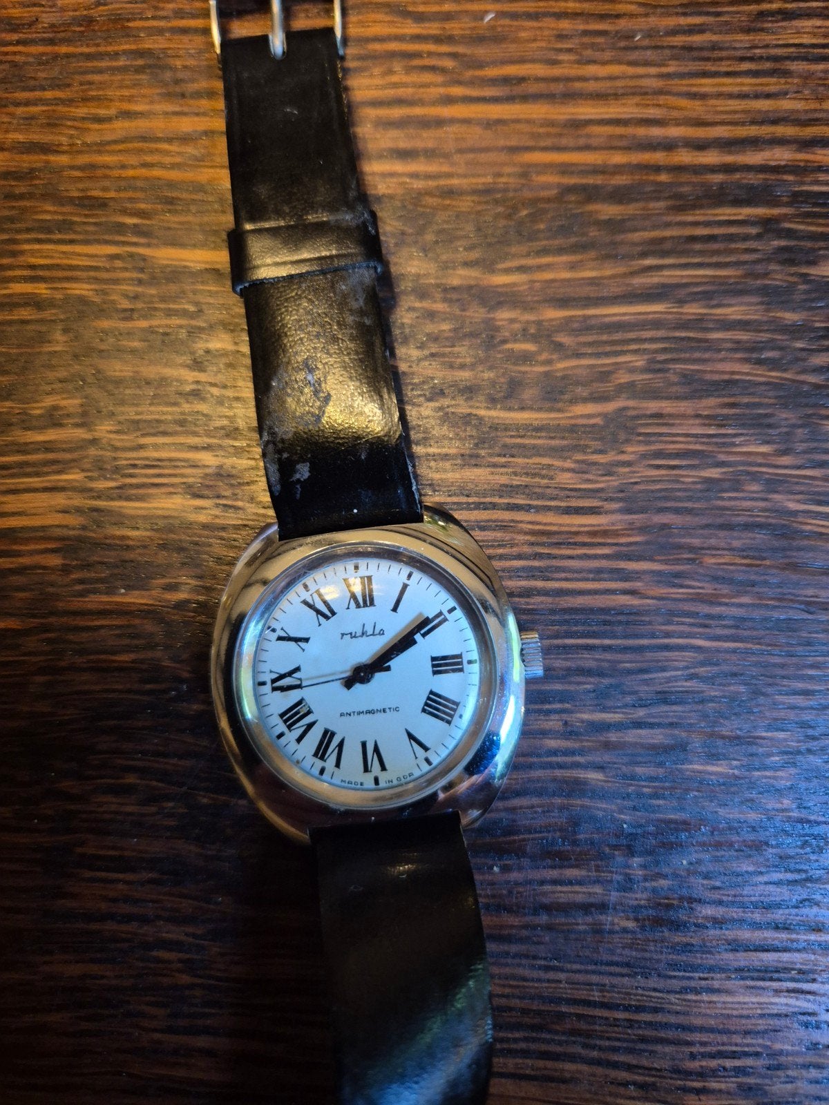Vintage Ruhla Polshorloge - Antiek en Uniek, Overige materialen, Met bandje, Polshorloge, 1960 of later