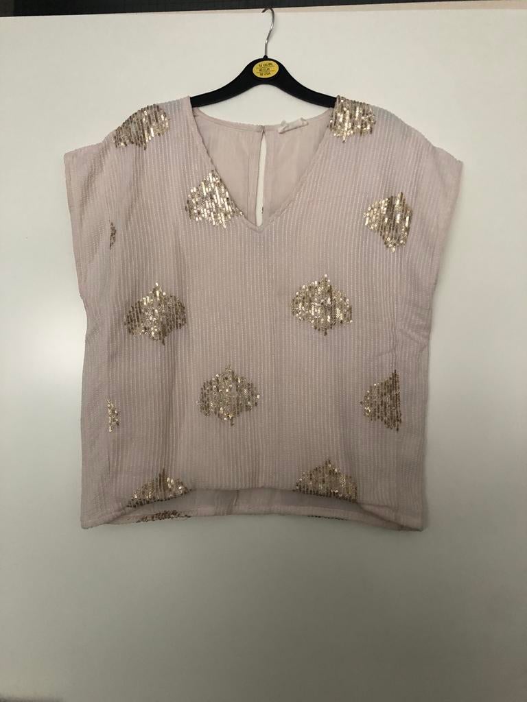 Zomer top goud beige maat 38 Louizon, Maat 38/40 (M), Beige, Ophalen of Verzenden, Zo goed als nieuw
