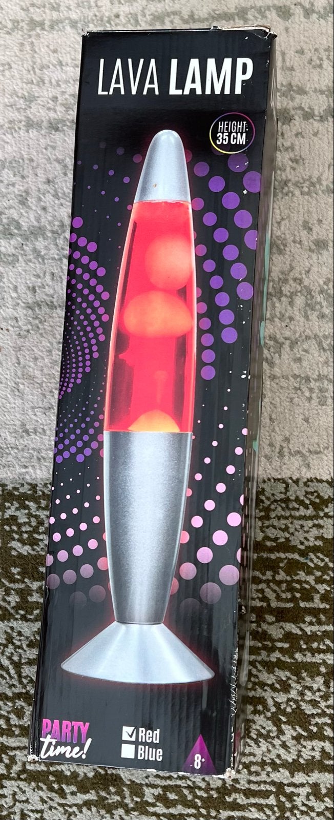 Lava Lamp 35 cm - Rood/Blauw -, Ophalen of Verzenden, Nieuw, Modern