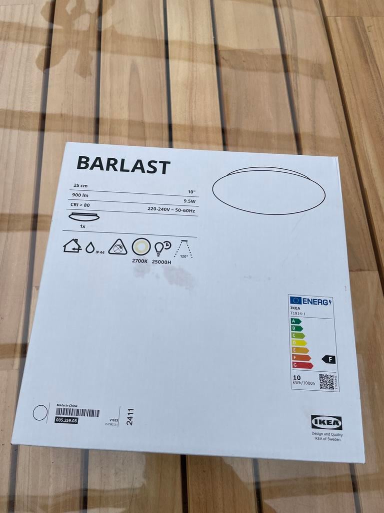 Barlast lamp ikea plafondlamp led, Huis en Inrichting, Ophalen of Verzenden, Nieuw