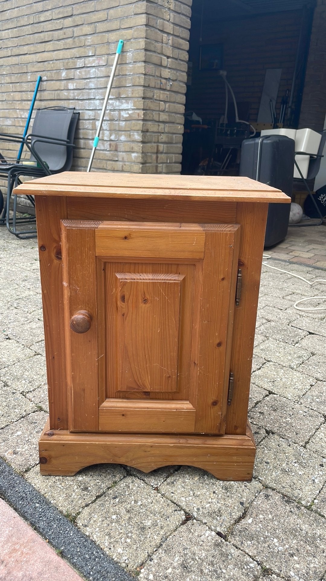 houten  bijzet kastje, Huis en Inrichting, Ophalen of Verzenden, Zo goed als nieuw, Minder dan 45 cm, 70 cm of meer