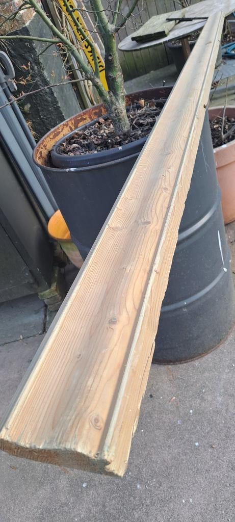 GOOTLIJST L=3.4 METER, Doe-het-zelf en Verbouw, Hout en Planken, 25 tot 50 mm, Grenen, Zo goed als nieuw, 300 cm of meer