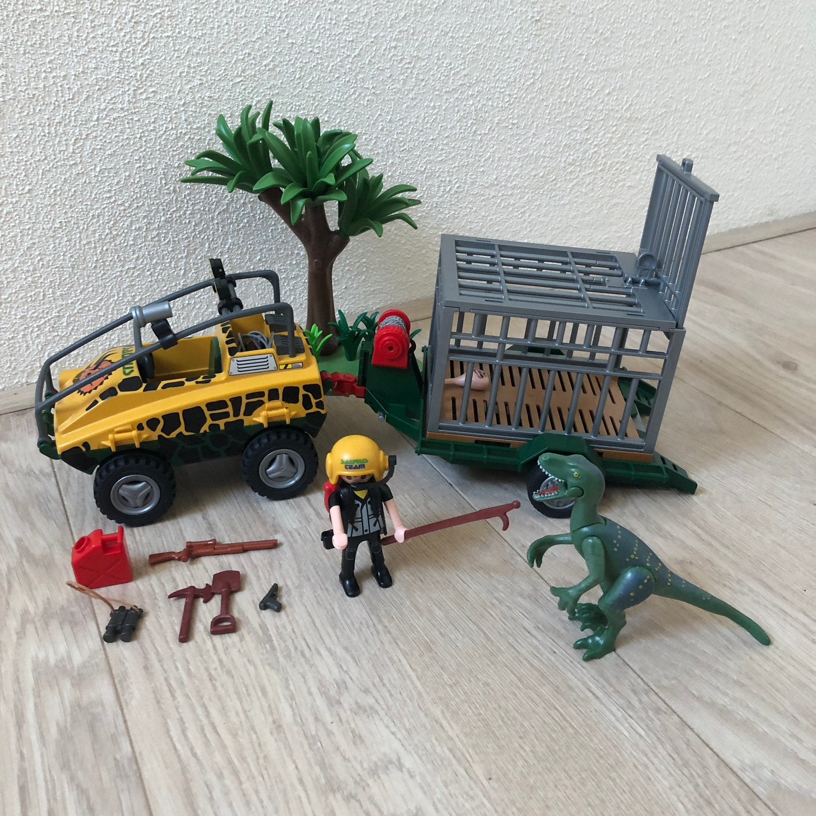 Playmobil 4175 Safari amfibie voertuig & dino 100% compleet, Kinderen en Baby's, Speelgoed | Playmobil, Complete set, Voertuig