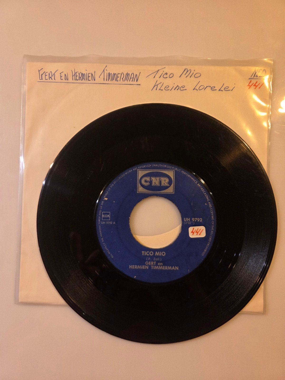 Gert en Hermien Timmerman - Tico Mio, Ophalen of Verzenden, Gebruikt, 7 inch, Nederlandstalig